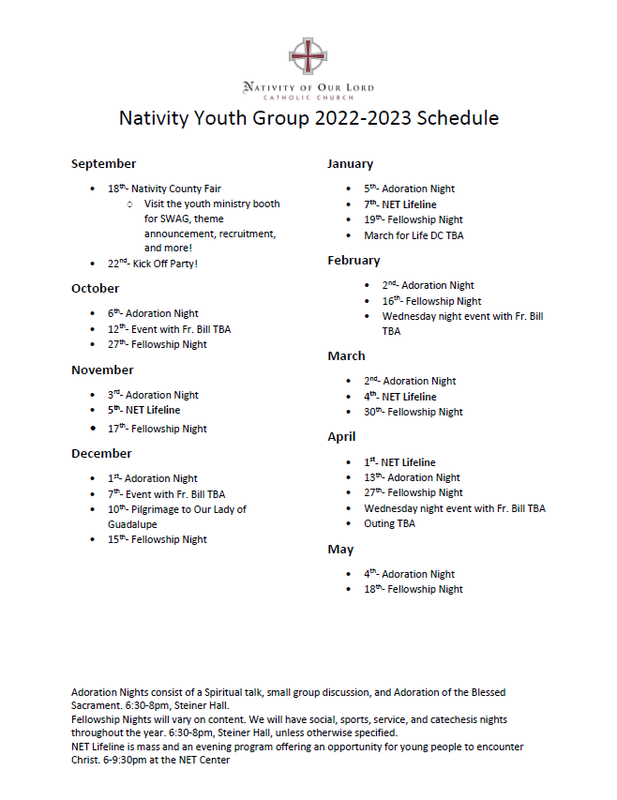 Nativity of Our Lord Youth Ministry Saint Paul, MN